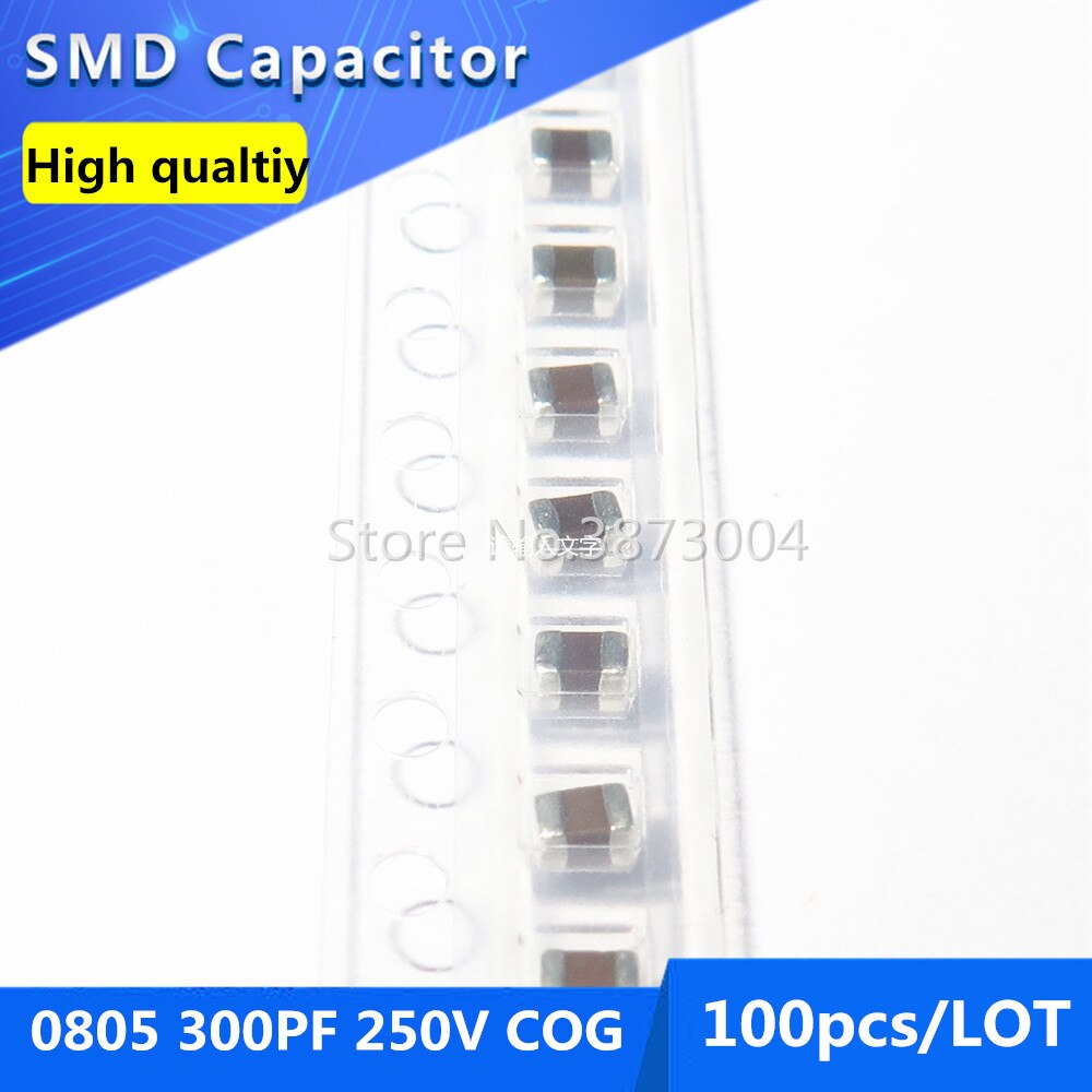 100pcs 0805 300PF 0.3nF C0G/NPO 250V 5% ĸ Ĩ  ..